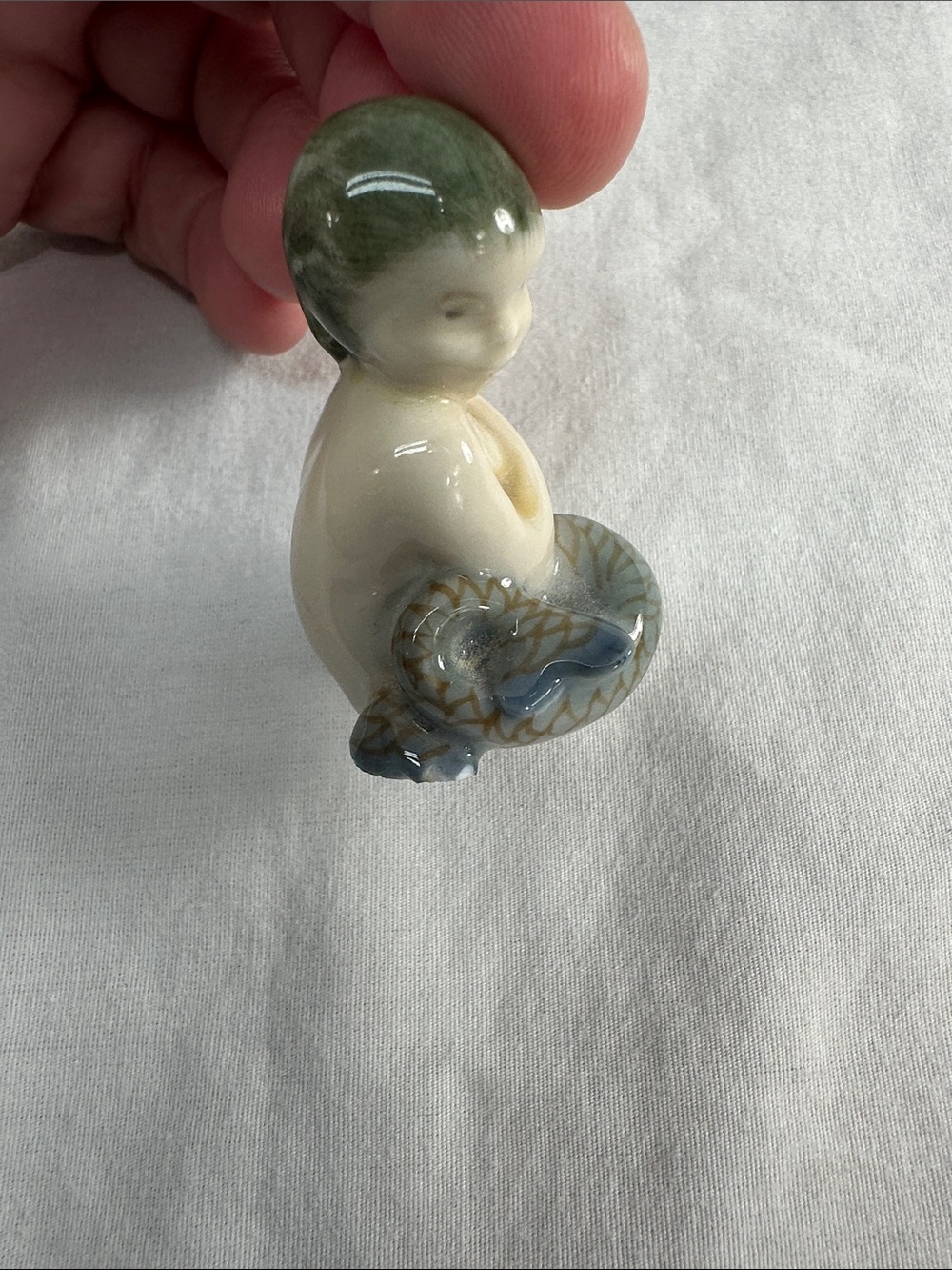 Royal Copenhagen Miniature Mermaid Denmark #2313 Figurine - Picture 6 of 8